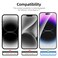NEW'C NEWC 3x for iPhone 14 Pro Max Screen Protector 67 inches 3x Camera Lens Protector Sensor Protection Dust Plug Case Friendly Tempered Glass Film Ultra Resistant