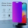 PDDKISS Compatible for iPhone 15 PlusiPhone 16 Plus Privacy Screen Protector Tempered Glass 67 Inch Purple Gradient Anti Spy Anti Blue Light HD Easy Installation