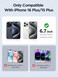 PDDKISS Compatible for iPhone 16 Plus Privacy Screen Protector Tempered Glass 67 Inch Purple Gradient Anti Spy Anti Blue Light HD Easy Installation