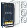 QHOHQ 3 Pack Screen Protector for iPhone 14 Plus 67 Inch with 3 Pack Tempered Glass Camera Lens Protector Ultra HD 9H Hardness Case Friendly Easy to Install Frame
