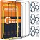 QHOHQ for iPhone 16 Pro Screen Protector with Camera Lens Protector Military Grade Shatterproof Top 9H Tempered Glass Full Edge Coverage Ultra Durable with Easy Installation Tool 33 Pack