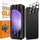 QsmQam 3 Pack Screen Protector for Samsung Galaxy S24 FE 3 Pack Camera Lens Protector Ultra HD Tempered Glass 9H Hardness Anti Scratch Easy Installation Case Friendly