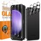 QsmQam 3 Pack Screen Protector for Samsung Galaxy S24 FE 3 Pack Camera Lens Protector Ultra HD Tempered Glass 9H Hardness Anti Scratch Easy Installation Case Friendly