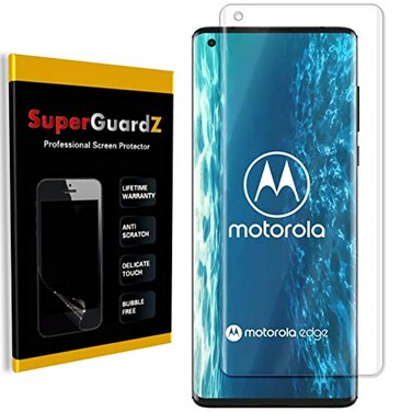 SuperGuardZ 3Pack For Motorola Edge Plus Screen Protector Full Coverage EdgeToEdge Protect Ultra Clear Military Grade TPU Film Lifetime Replacement