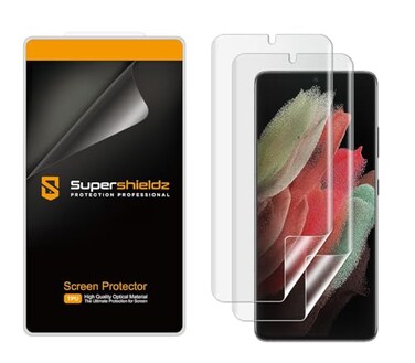 Supershieldz 2 Pack Designed for Samsung Galaxy S21 Ultra 5G Screen Protector High Definition Clear Shield TPU