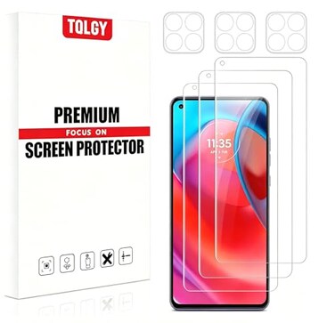 TQLGY Screen Protector for Motorola Moto G Stylus 5G 2021 9H Tempered Glass AntiScratch Bubble Free Case Friendly HD Clear 3Pack