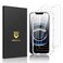 UNBREAKcable 3Pack Screen Protector for iPhone 16e Double Shatterproof Tempered Glass Easy Installation Frame 9H Hardness 9999 HD Clear Case Friendly for iPhone 61 inch