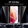 UniqueMe 22 Pack Compatible with Samsung S21 Privacy Screen Protector Tempered Glass and Camera Lens Protector Anti Spy Easy Installation Frame Bubble Free