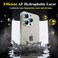 YWXTW Designed for iPhone 16 ProiPhone 16 Pro Max Camera Lens Protector 11 Perfect Fit Full Coverage Matte Metal Tempered Glass Camera Screen Cover Accessories Case Friendly Natural Titanium
