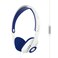 Koss KPH30iW Retro Style OnEar Headphones inLine Microphone and Touch Remote Control DProfile Design Wired with 35mm Plug White and Blue