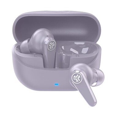 JLab Go Pods ANC True Wireless Earbuds Active Noise Cancelling Bluetooth Earbuds Lilac