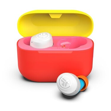 JLab Go Pop True Wireless Earbuds Bluetooth 5 Dual Connect IPX4 App Support Confetti