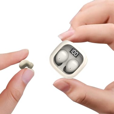Xmenha Smallest Invisible Mini Earbuds Wireless Bluetooth Low Profile Micro Tiny Discreet Hidden Earbuds for Work Small Headphones Invisible Sleep Wireless Earphone IPX5 Waterproof for Small Ear Canal