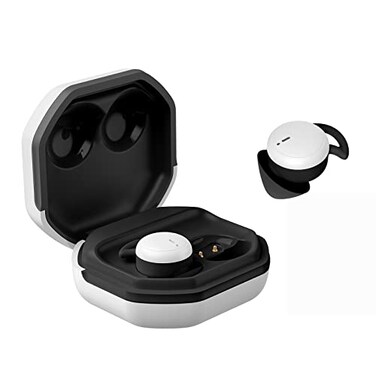 SQRMINI Mini Wireless Bluetooth Earbuds for Small Ear Canals Sleep Earbuds Noise Isolating Invisible Earphone for iPhone PC Laptop Tablets Sports White Black