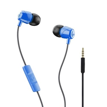 Skullcandy Jib Wired Earbuds with 35mm AUX Plug Noise Isolating Fit InLine Microphone Call and Track Control Convenient for Travel Cobalt Blue