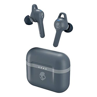 Skullcandy Indy Evo inEar Wireless Earbuds 30 Hr Battery Microphone Works with iPhone Android and Bluetooth Devices Grey