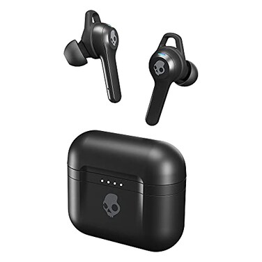 Skullcandy Indy Fuel inEar Wireless Earbuds Wireless Charging 30 Hr Battery Microphone Works with iPhone Android and Bluetooth Devices Black
