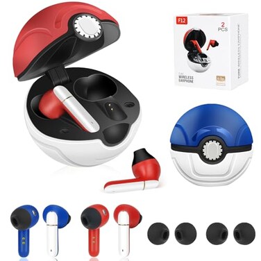 FEFURS 2 Pack Wireless Earbuds for KidsComfortable Wireless Earphones Fit Ergonomic Design Ball Shape Ear Buds with Mic for Android iOS Cell Phone Computer Laptop