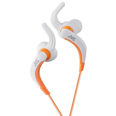 JVC HAETX30W Extreme Fitness Headphones WhiteOrange