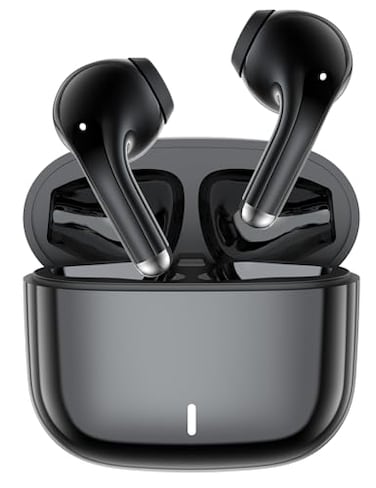 iMangoo 53 Bluetooth Headphone Wireless Earbuds Small Ear Bud for SamsungGalaxy S26 Ultra S25 S24 S23 S22 Workout Sports Gym Earphones for AppleAndroid for iPhone 17 17e Air 16 16e 15 Pro Max 14 13 Bl