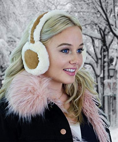 ALZO digital ALZO Bluetooth Earmuff Headphones Fashion Accessory Color Cream Caramel