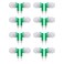 CN-Outlet CNOutlet Wholesale Earbuds Bulk Headphones Individually Bagged 50 Pack for iPhone Android MP3 Player for Schools Libraries Hospitals Green