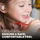 Coby Kids Wireless Earbuds Mini Bluetooth Earbuds for Children with Cute Charging Case Comfortable Gel Tips IPX4 WaterResistant Design 33Foot Range Up to 24Hour Playtime Unicorn