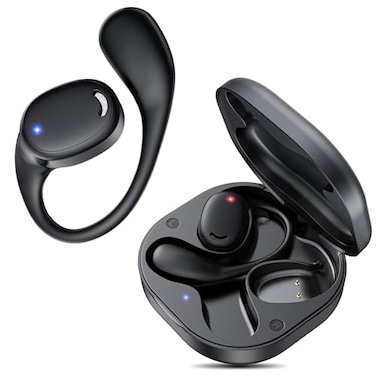 EXECCZO Open Ear Headphones Airflow Pro Bluetooth 53 Earbud Wireless Earphones Headset for Running and Outdoor Activities with Immersive SoundBlack