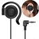 EXMAX Wired Single Headphones 35mm LeftSide Earphone One Ear EarHook Headphone for EXD101 ATG100T Wireless Tour Guide Receiver Radio Podcast Laptop MP3 Ear Bud LeftSide Earphone