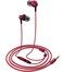 Aitalk in Ear Headphones MR01 Comfortable TangleFree Stylish Wired inEar Earbuds with Microphone Crystal Clear Sound Noise Isolating Earphones for iPhone iPod Samsung Laptop Computer Red