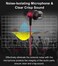 Aitalk in Ear Headphones MR01 Comfortable TangleFree Stylish Wired inEar Earbuds with Microphone Crystal Clear Sound Noise Isolating Earphones for iPhone iPod Samsung Laptop Computer Red