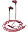 Aitalk in Ear Headphones MR01 Comfortable TangleFree Stylish Wired inEar Earbuds with Microphone Crystal Clear Sound Noise Isolating Earphones for iPhone iPod Samsung Laptop Computer Red