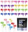 JustJamz Bulk Earbuds 50 Pack of Colorful Wired Ear Buds for Classroom Schools and Students Disposable Headphones with 35mm Jack Economy for Kids Earbuds in Bulk for Schools