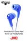 JVC Gumy in Ear Earbud Headphones Powerful Sound Comfortable and Secure Fit Silicone Ear Pieces SML HAFX7R Red