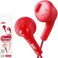 JVC HAF160R Gumy Ear Bud Headphone Red