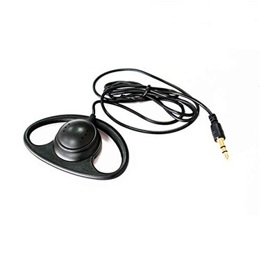 LINHUIPAD Single Side Earphone D Shape Earpiece Headset Listen Only 35mm Hook Earbud simultaneous Interpretation Headphone 1 Pack