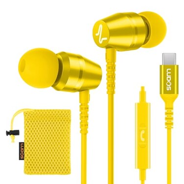 LUDOS OMNITONE USB C Headphones for iPhone 17 16 15 Pro Max Plus Air iPad Pro USBC Earbuds for Samsung Galaxy S24 S23 Ultra S22 S21 FE S20 Z Flip 3 Fold 4 USB Type C Earphones