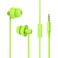 MAXROCK Wired Sleep Earphones Soft Sleep Earbuds Total Silicon Sleeping Headphones with inline Mic for Cellphones Mp3 Tablet pocasts 35mm Green