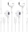 OECLAL 2 Pack USB C Headphone for Samsung S23 FE S22 S21 S20 A53 A54 Wired Earbuds inEar Type C Earphone with Microphone Volume Control Bass Stereo Fits Most Android