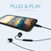 Realm USBC Earbuds High Fidelity in Ear Headphones with Built in Microphone Hands Free Calling Track Controls Compatible with iPhone 15 Google Samsung Huawei Other Type C Devices Black