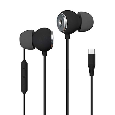 Realm USBC Earbuds High Fidelity in Ear Headphones with Built in Microphone Hands Free Calling Track Controls Compatible with iPhone 15 Google Samsung Huawei Other Type C Devices Black