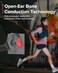 SUUNTO WING Open ear bone conduction headphones Made for sports waterproof safety lights bluetooth