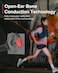SUUNTO WING Open ear bone conduction headphones Made for sports waterproof safety lights bluetooth