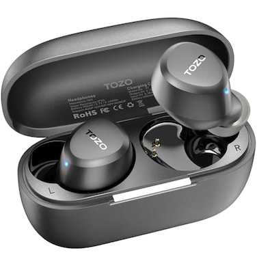 TOZO A1 Wireless Earbuds Bluetooth 53 Light Weight in Ear IPX5 Waterproof Headphones 2 Mic for AI Calls Immersive Premium Sound Bass Headset with Charging Case 32 Presets EQ Customization via App
