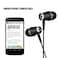 VANTIYAUS inEar Earbud HeadphonesEarphone for Kindle Fire Galaxy S8 Note 8 Fire HD 8 HD 10 Voyage Oasis eReaders Earbuds Microphone Phone Ergonomic ComfortFit Black