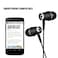 VANTIYAUS inEar Earbud HeadphonesEarphone for Kindle Fire Galaxy S8 Note 8 Fire HD 8 HD 10 Voyage Oasis eReaders Earbuds Microphone Phone Ergonomic ComfortFit Black