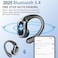 Rolosar Wireless Earbuds 2026 Bluetooth 54 Headphones Sport 60Hrs HiFi Stereo Deep Bass OverEar buds with ENC Noise Cancelling Mic IP7 Waterproof LED Display Earphones with Earhooks for WorkoutRunning
