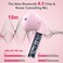 Jxrev Wireless Earbuds Bluetooth 54 Earbuds Stereo Bass Bluetooth Headphones in Ear Noise Cancelling Mic Earphones IP7 Waterproof Sports 32H Playtime USB C Charging Case Pink Ear Buds for Android iOS