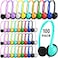 XOSDA Bulk Headphones 100 Packs Multi Color for School Classroom Kids Wholesale Class Set Headphones for Students Children Teens and More LS04100 Mixed