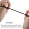 YOCUNKER 35mm Wired Earphone inEar Earbuds High Sound Quality 3 Meter Length Cord Lightweight SmartphoneTabletLaptopTV Earphones Watch TV from a Distance No MicrophoneBlack